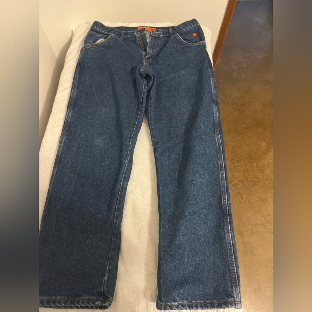 Wrangler FR Riggs Workwear Jeans 34x32 CAT 2 22 ATPV Flame Resistant Denim